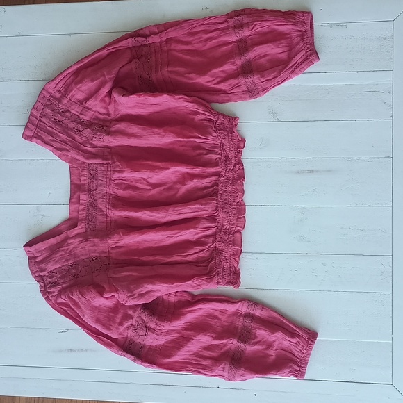 American Eagle Long Sleeve Crop Top - Picture 1 of 5